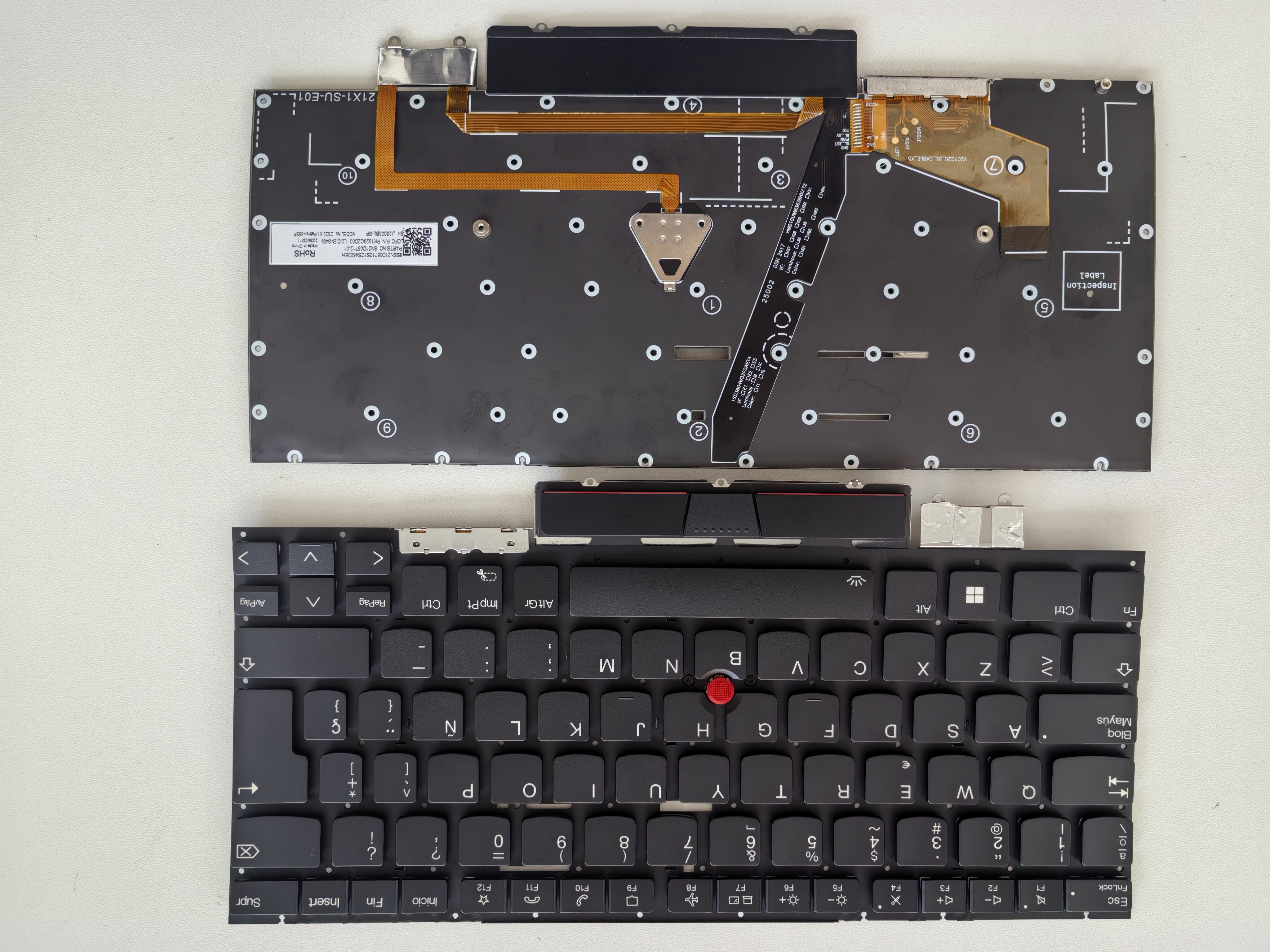 Picture of New Replacement Laptop Keyboard For IBM X1C 2022/X1C 2023/X1 carbon gen10 gen11 BLACK With Point Backlit (OEM) SP Layout
